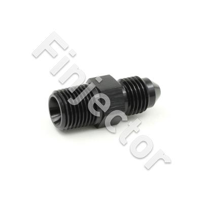 Thread adapter 1/8''X27 NPT to AN3, STRAIGHT, black anodized (GBAN816-3D)