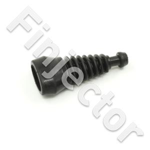 Ribbed protective boot for 3 pole Jetronic connectors