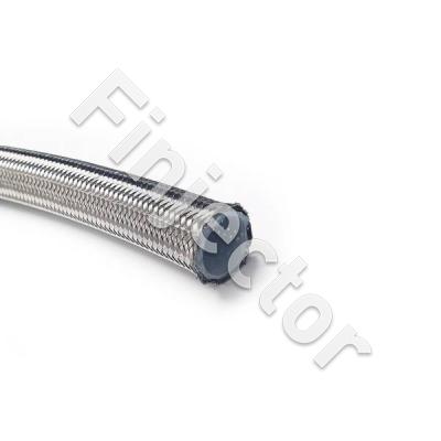 GB0725 AN8 Stainless Steel Braided Hose Teflon (PTFE), ID. 33/64