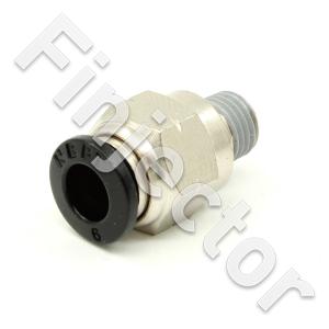 1/16 NPT Pneufit Quick Connect to 6 mm tubing (NUKE 300-10-116)