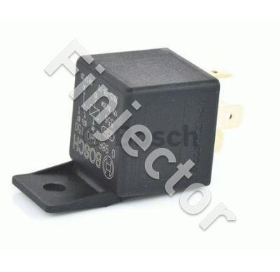 Rele 12V 30/20A, vaihto, korvalla, muovi (Bosch 0986AH0150)