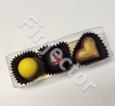 Box of 3 pcs artesan chocolate from Anna's Chocolate Factory