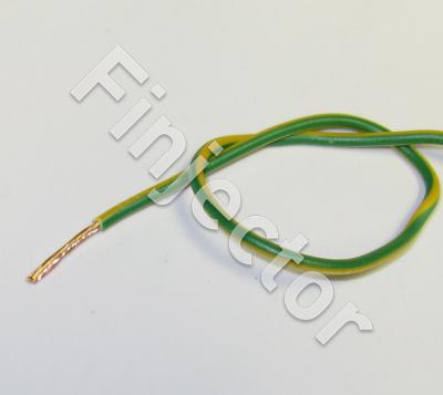 Autojohto 1.0 mm² kelta-vihreä (koko rulla =100m) (1KELVIH)