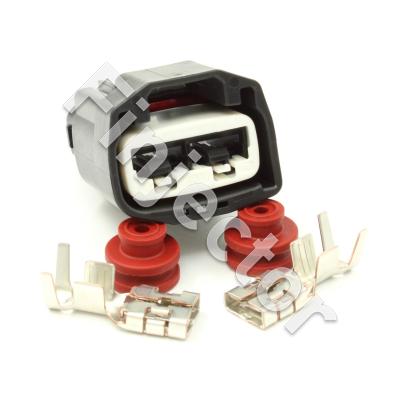 2 pole connector set for Volvo electric power steering (EPS), Power Supply (30728420-SET)