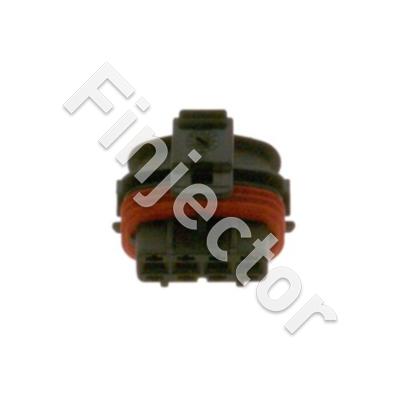 Compact 1.1 Connector, 4 Pole, F-VMQ seal (Bosch 1928404825)