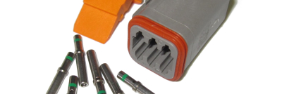 6 pole connector sets with pins and seals