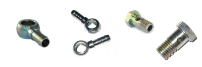 Banjo fittings and banjo bolts (steel)