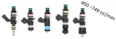 Bosch Injectors 450- 749 cc / min with 11 mm top diameter