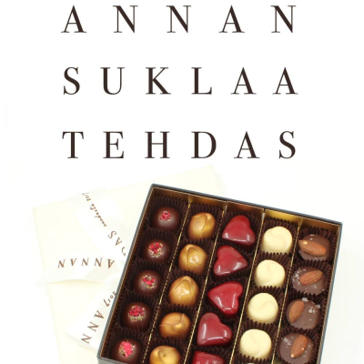 Annan Suklaatehtaan käsin tehtyjä premium konvehteja.